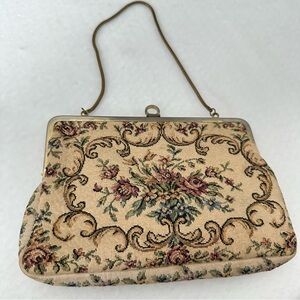 Walborg Vintage 50s W. Germany Tapestry Handbag Clutch